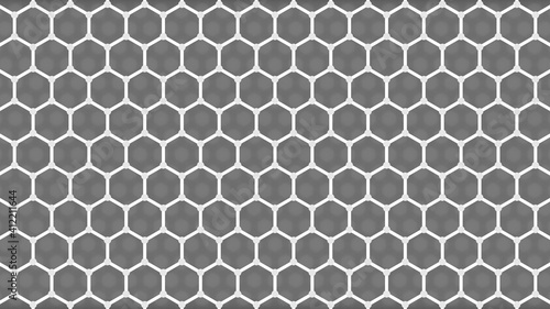 Carbon hexagonal pattern  3d render illustration