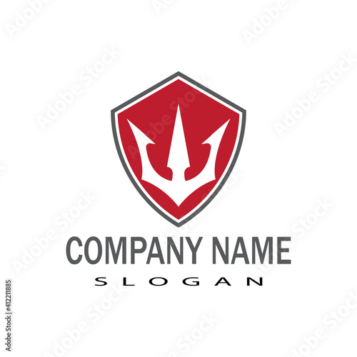 Free Download Trident Logo Template vector icon illustration design - GFXLoad