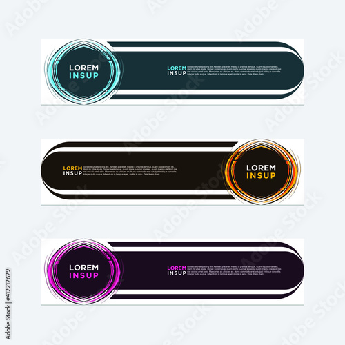 modern style of web banner template