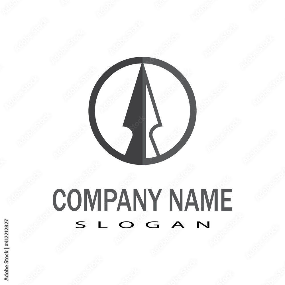 Trident Logo Template vector icon illustration design Trident Logo Template vector icon illustration design