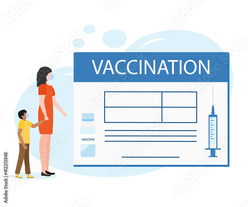 Vector People Vaccination Immunization Health Kid