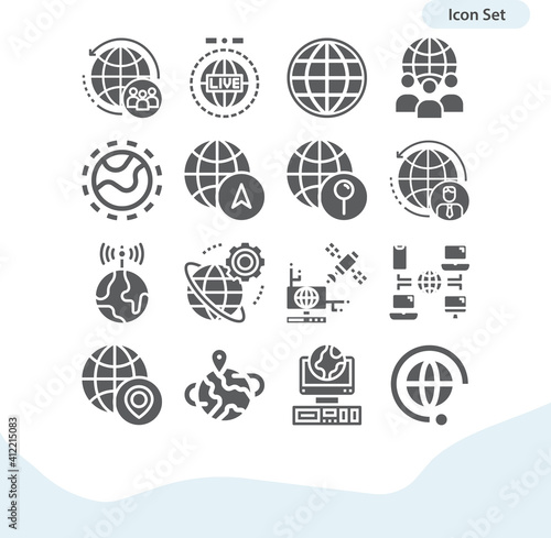 Simple set of occurs related filled icons.