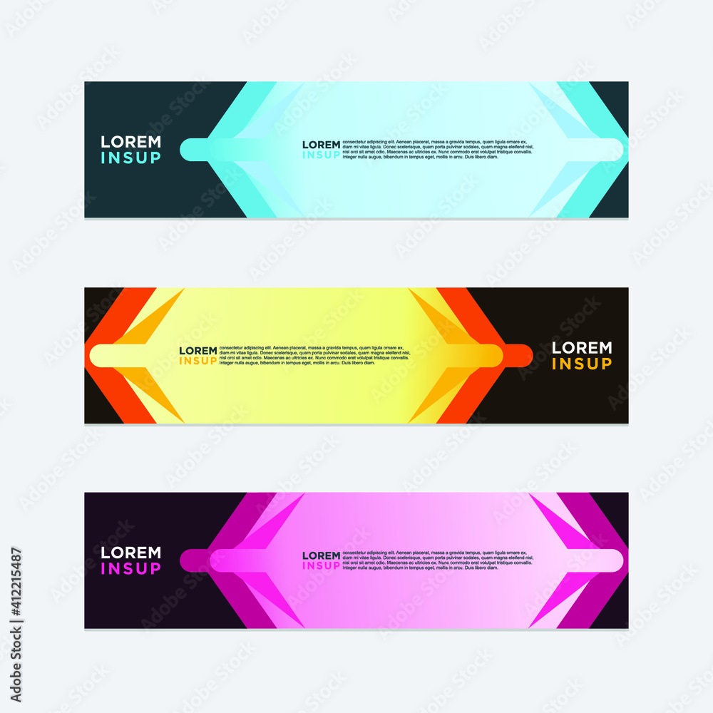 modern style of web banner template modern style of web banner template