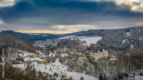 Burg Scharfenstein im Winter