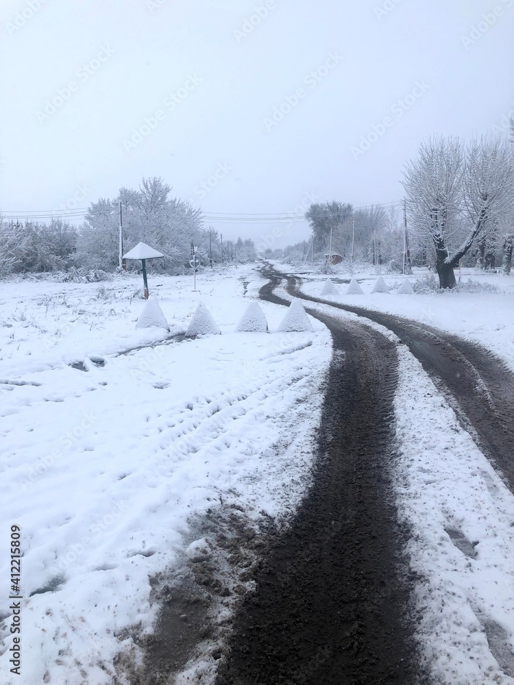 road in winter road in winter