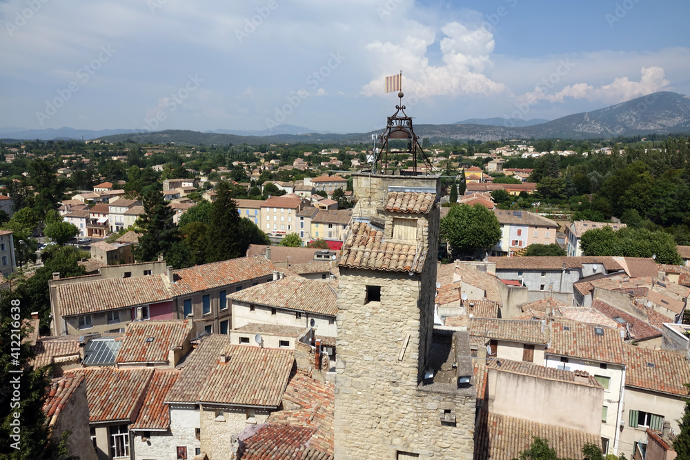 Belfried und Altstadt von Malaucene, Provence