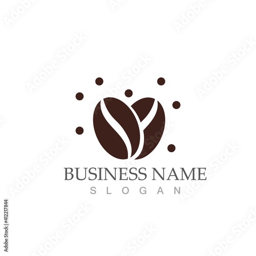 coffee bean icon vector
