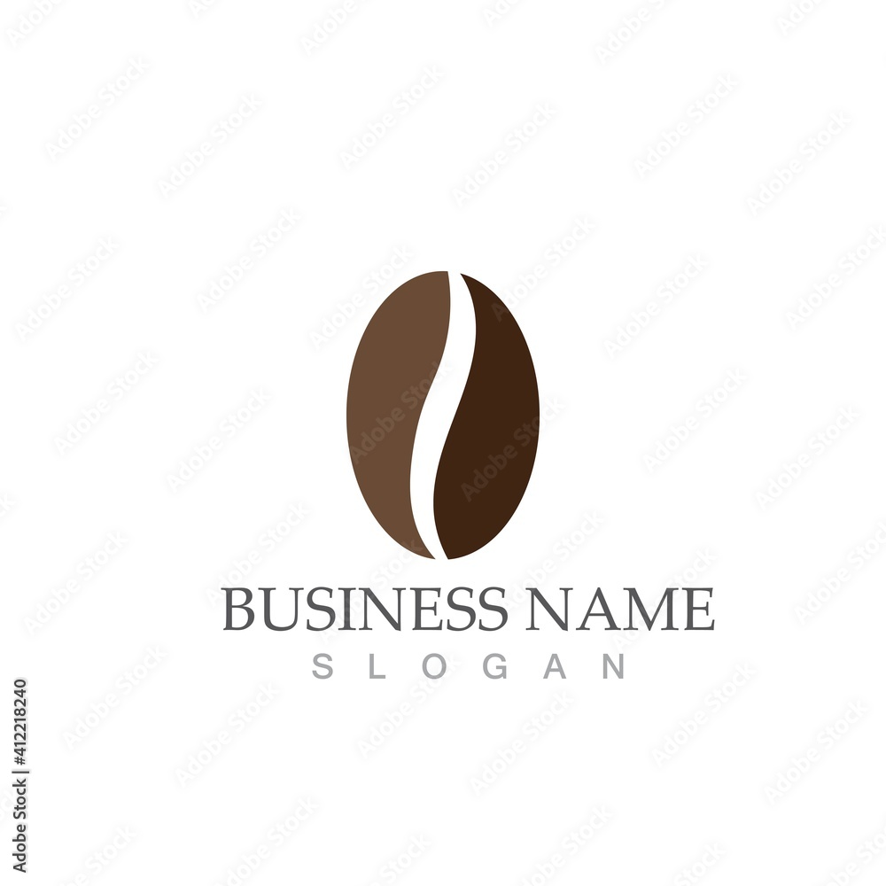 coffee bean icon vector coffee bean icon vector