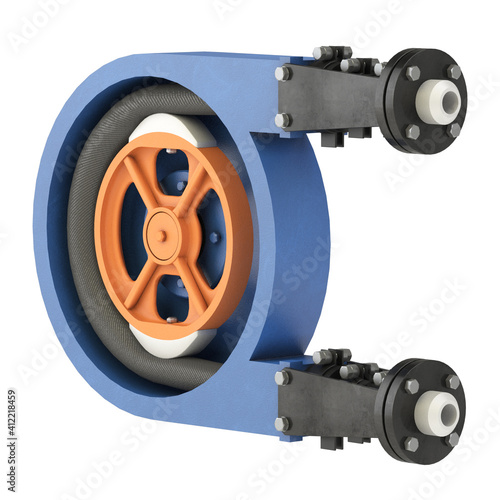 Peristaltic pump NP-25 - 3d illustration isolated on white background