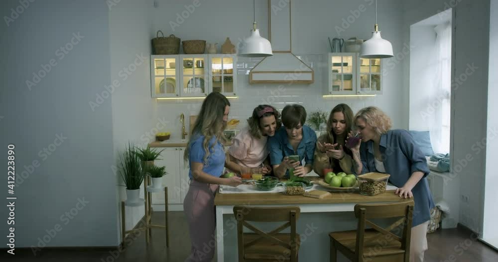 Young women talking about healthy food and healthy eating Young women talking about healthy food and healthy eating
