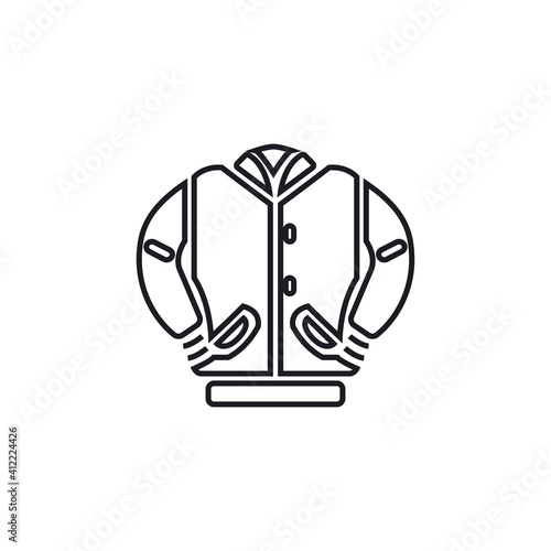 Jacket icon. Outfits symbol modern, simple, vector, icon for website design, mobile app, ui. Vector Illustration