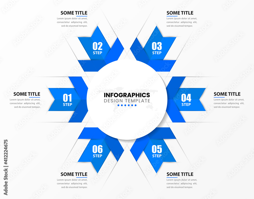 Infographic design template. Creative concept with 6 steps Infographic design template. Creative concept with 6 steps