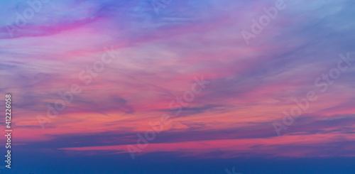 Colorful sunset sky with clouds for background © stop.i.will.shoot