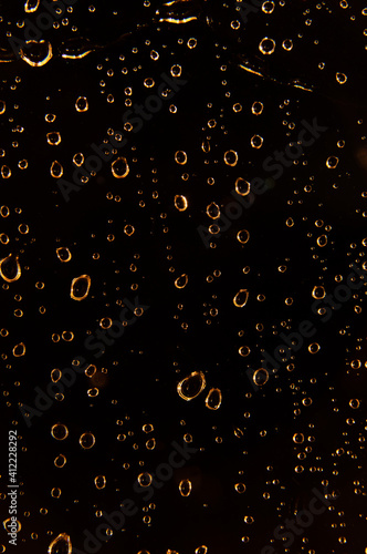 water drops on dark background