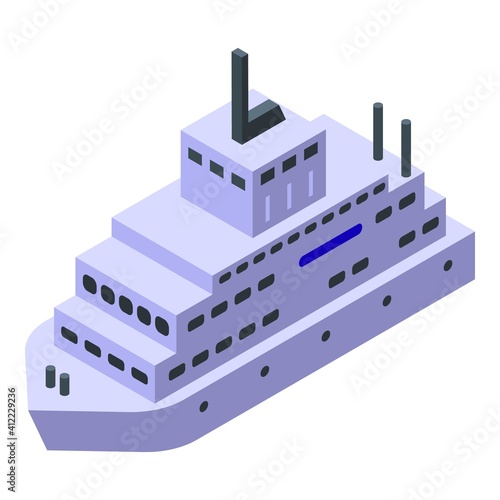 Ferry passenger icon. Isometric of ferry passenger vector icon for web design isolated on white background