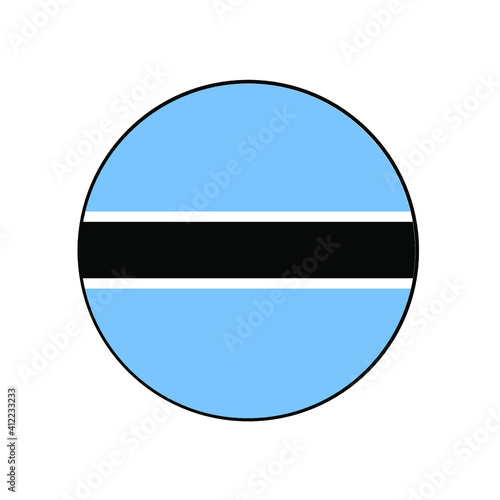 Botswana vector flag circle icon for African concepts and themes. Free Download Botswana vector flag circle icon for African concepts and themes. - GFXLoad
