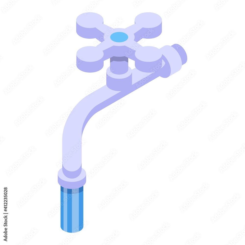 Tap water icon. Isometric of tap water vector icon for web design isolated on white background Tap water icon. Isometric of tap water vector icon for web design isolated on white background