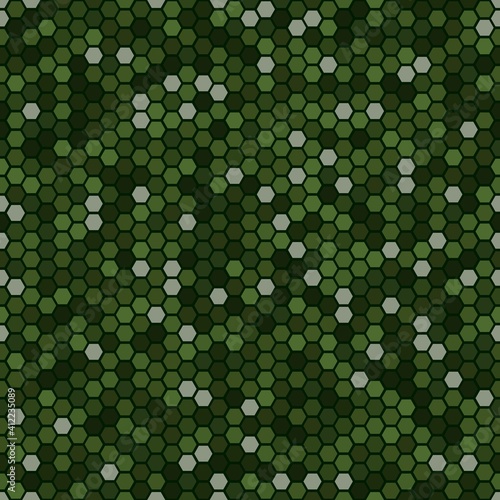 Abstract Vector Military Camouflage Background Seamless Pattern