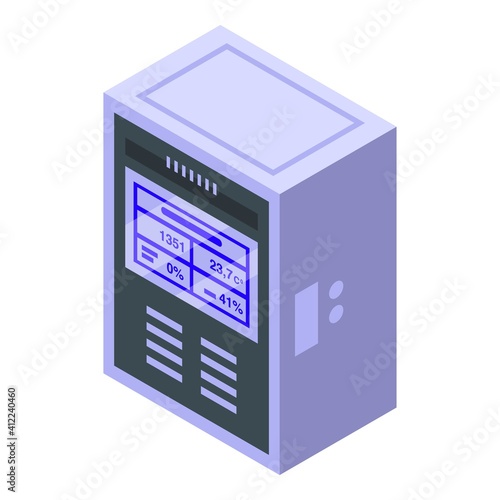 Smart home dashboard icon. Isometric of smart home dashboard vector icon for web design isolated on white background