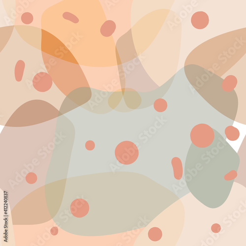 Abstract seamless pattern in modern simple style. Tropical nature inspired. D...