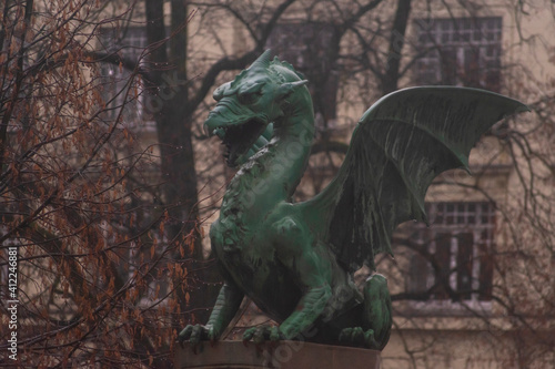 The great slovenian dragon statue