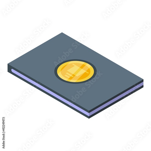 Master degree icon. Isometric of master degree vector icon for web design isolated on white background