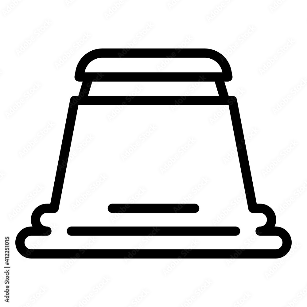 Coffee maker pod icon. Outline coffee maker pod vector icon for web design isolated on white background Coffee maker pod icon. Outline coffee maker pod vector icon for web design isolated on white background
