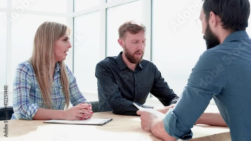 Wallpaper Mural HR managers shaking hands with an applicant during an interview Torontodigital.ca