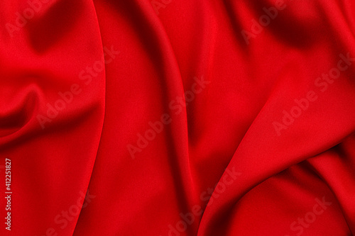 Red silk or satin luxury fabric texture background