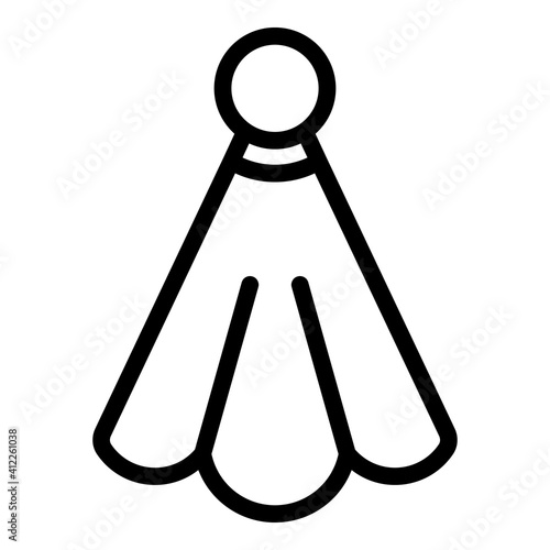 Pocket handkerchief icon. Outline pocket handkerchief vector icon for web design isolated on white background
