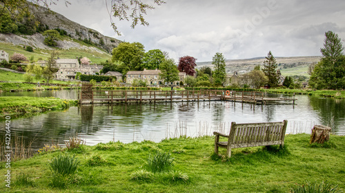 Fishing Pond near Kilnsey Crag in the Yorkshire Dales photo