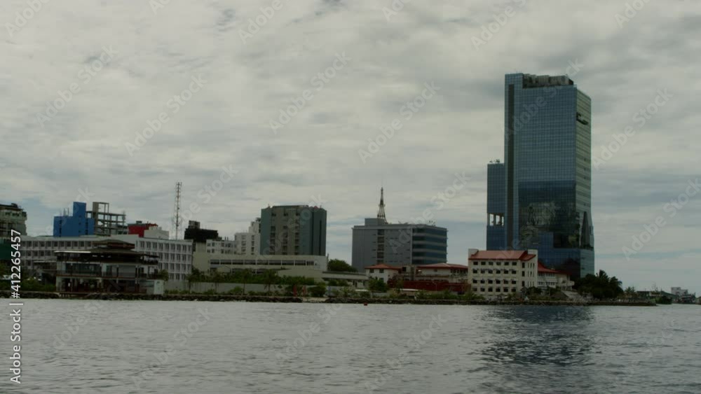 Sea view of Male city of the capital of the Maldives and skyscrapers, Male, Maldives, Nov 2019 Sea view of Male city of the capital of the Maldives and skyscrapers, Male, Maldives, Nov 2019