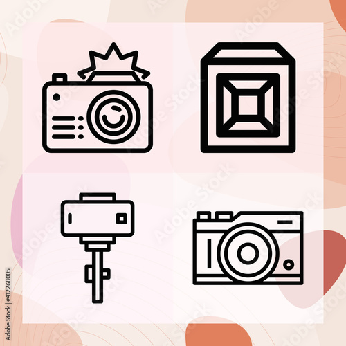 Simple set of ran related lineal icons