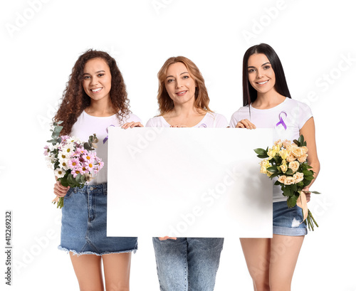 Beautiful women with flower...