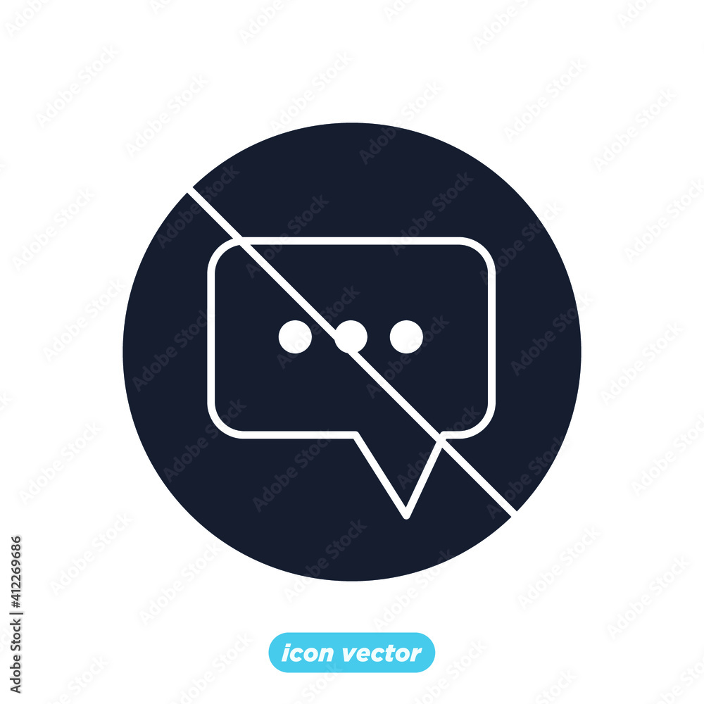Message Chat icon. SMS mail symbol template for graphic and web design collection logo vector illustration Message Chat icon. SMS mail symbol template for graphic and web design collection logo vector illustration