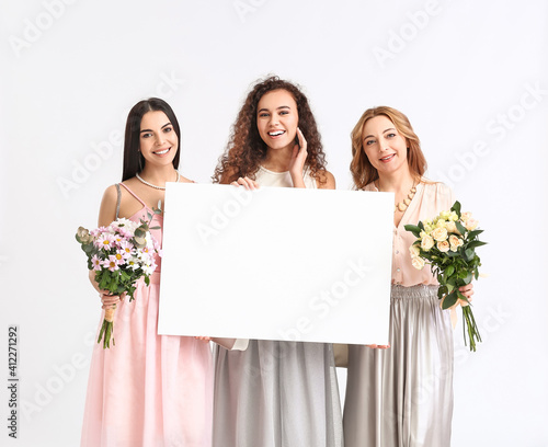 Beautiful women with flower...