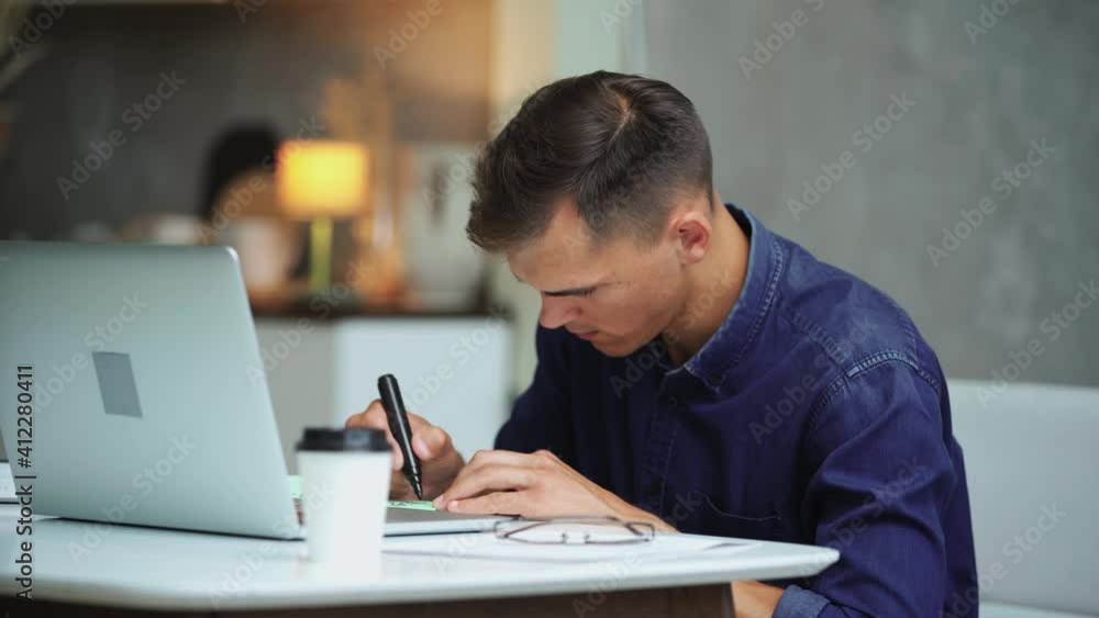 designer is working with passion on a new project . designer is working with passion on a new project .