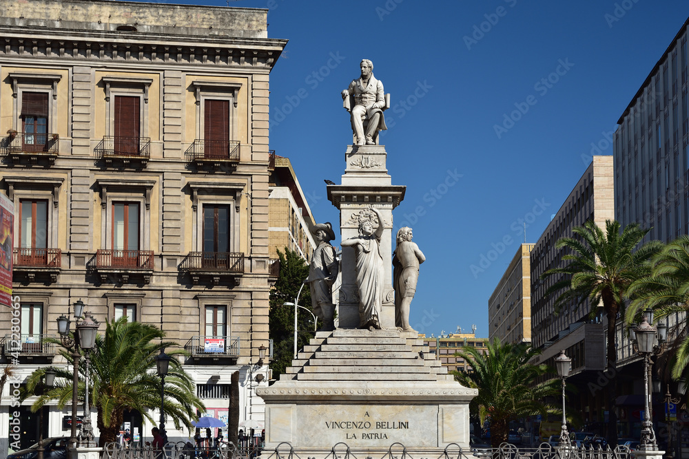 Denkmal von Vincenzo Bellini in Catania | Sizilien