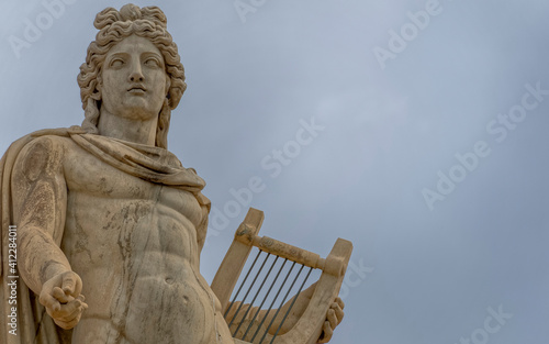 Fototapet Apollo marble statue, the ancient god of music and poetry, Athens, Greece
