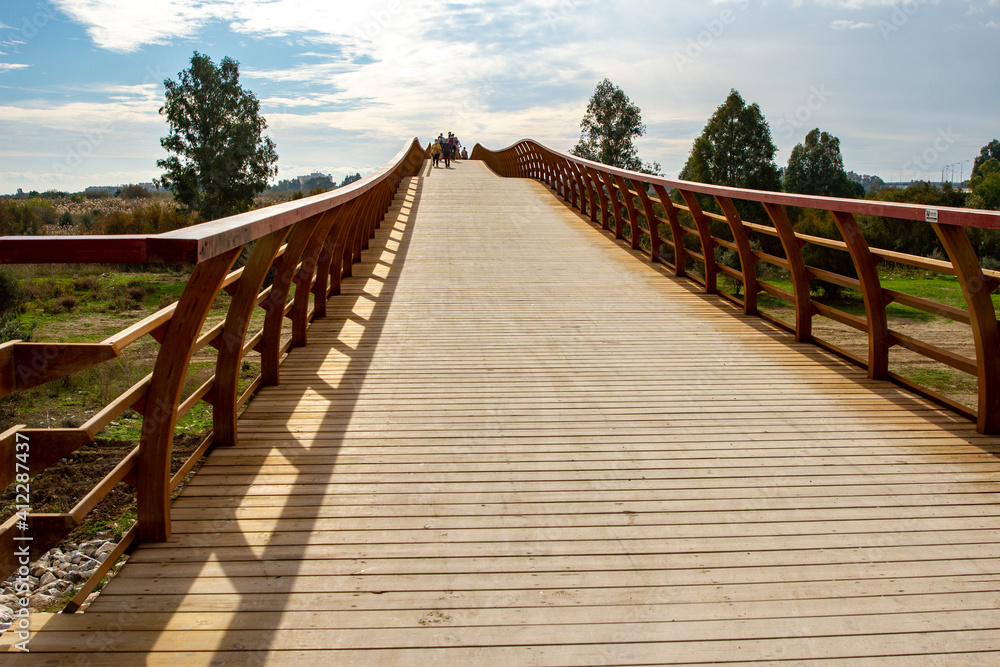 Obraz premium Guadalhorce River Bridge in Malaga