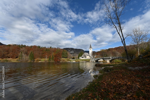 Lake Bohinj in autumn time, Slovenia