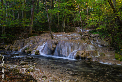 Long exposure waterfall in Romania- Beautiful waterfall - Magic water photo