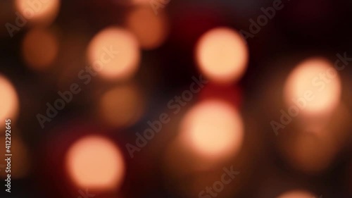 bokeh light-background of luminous candles. 