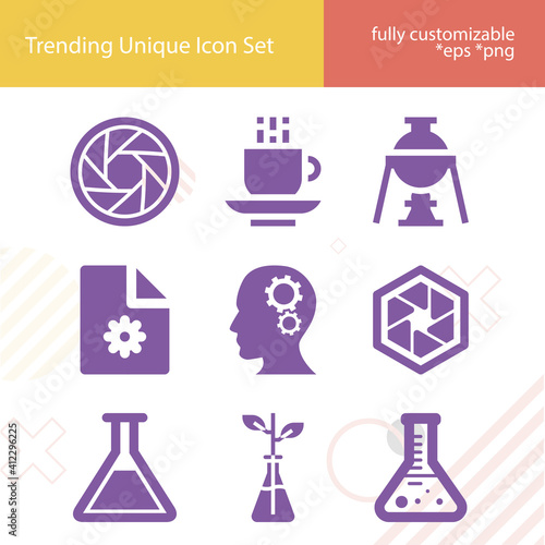 Simple set of septum related filled icons.