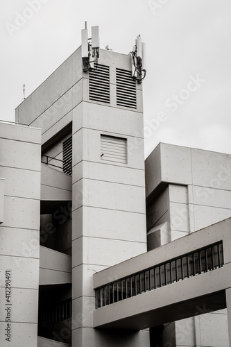 Minimal building in the city
