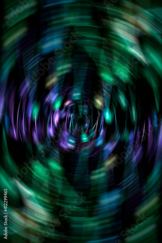 Abstract background of light with spin blur effect