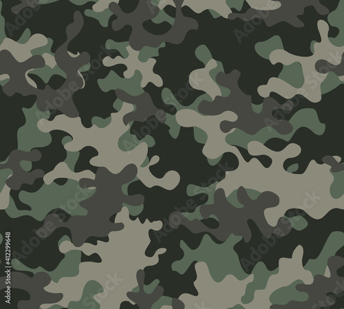  Military camo texture, modern background. Forest hunting print.