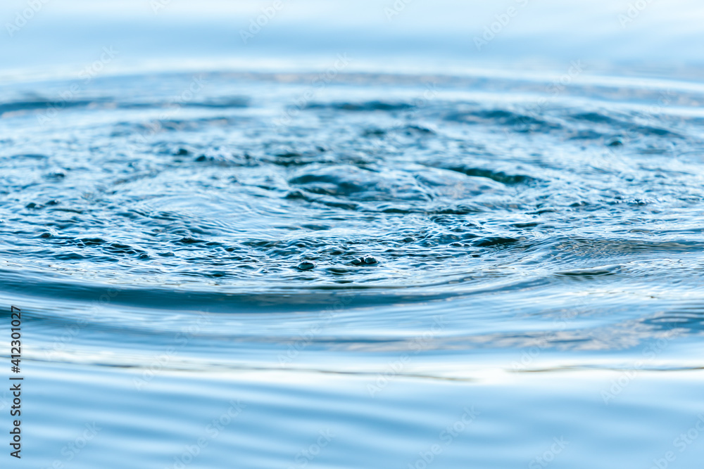 The surface of a pond, swirling and bubbling after a duck plunged under. The surface of a pond, swirling and bubbling after a duck plunged under.