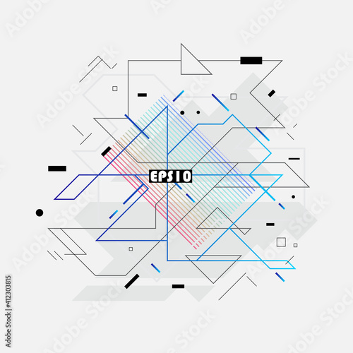 Vector, abstract geometric background 