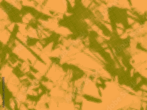 Grunge halftone dots background. Offset Printing Texture. 